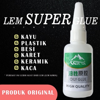 Lem Super Serbaguna Cairan Super Perekat Kuat Perekat Serbaguna Kayu Keramik Kaca Karet Plastik logo