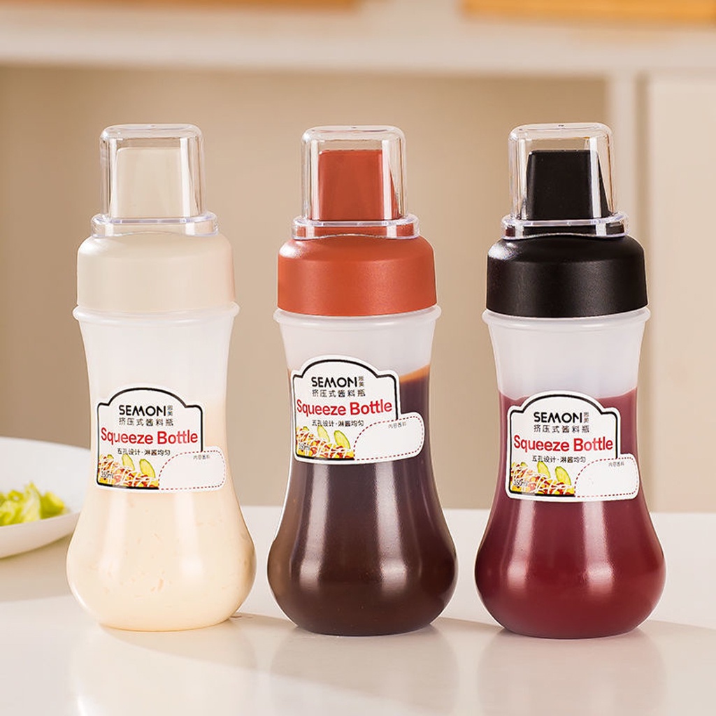 Botol Mayonaise Saos Portable 350ml (3pcs) logo