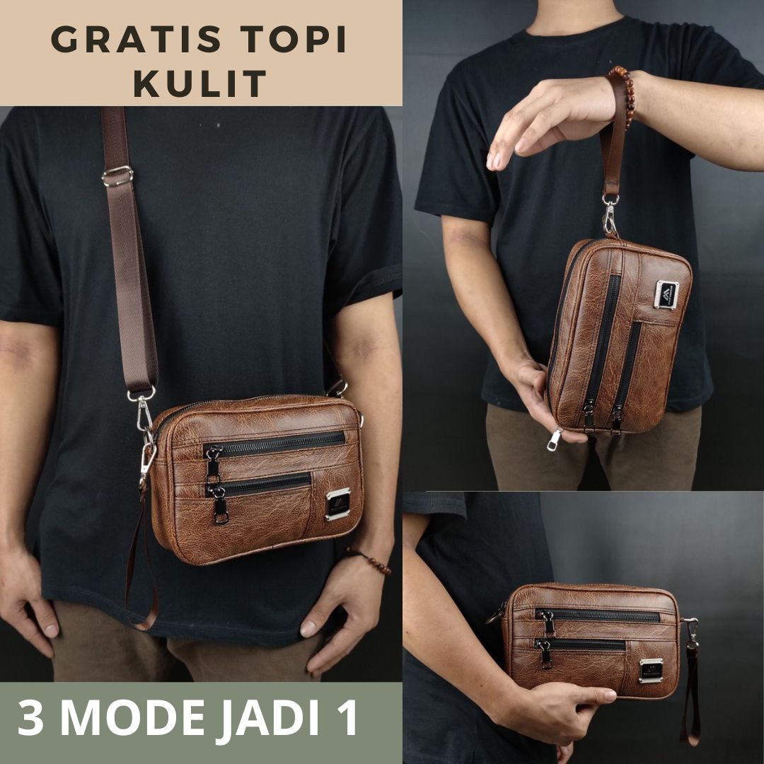 Tas Kulit Bonus Topi Kulit logo