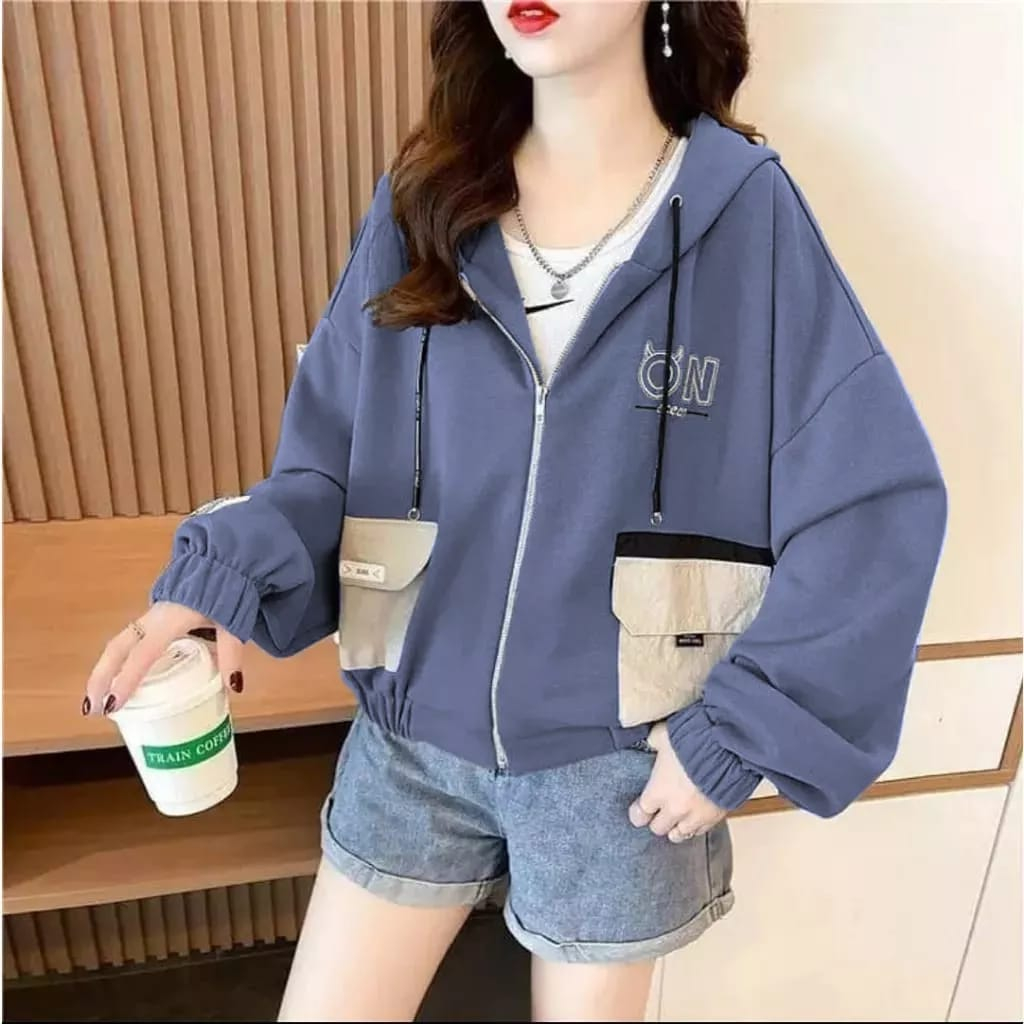 Hoodie Zipper Korea ✨ logo