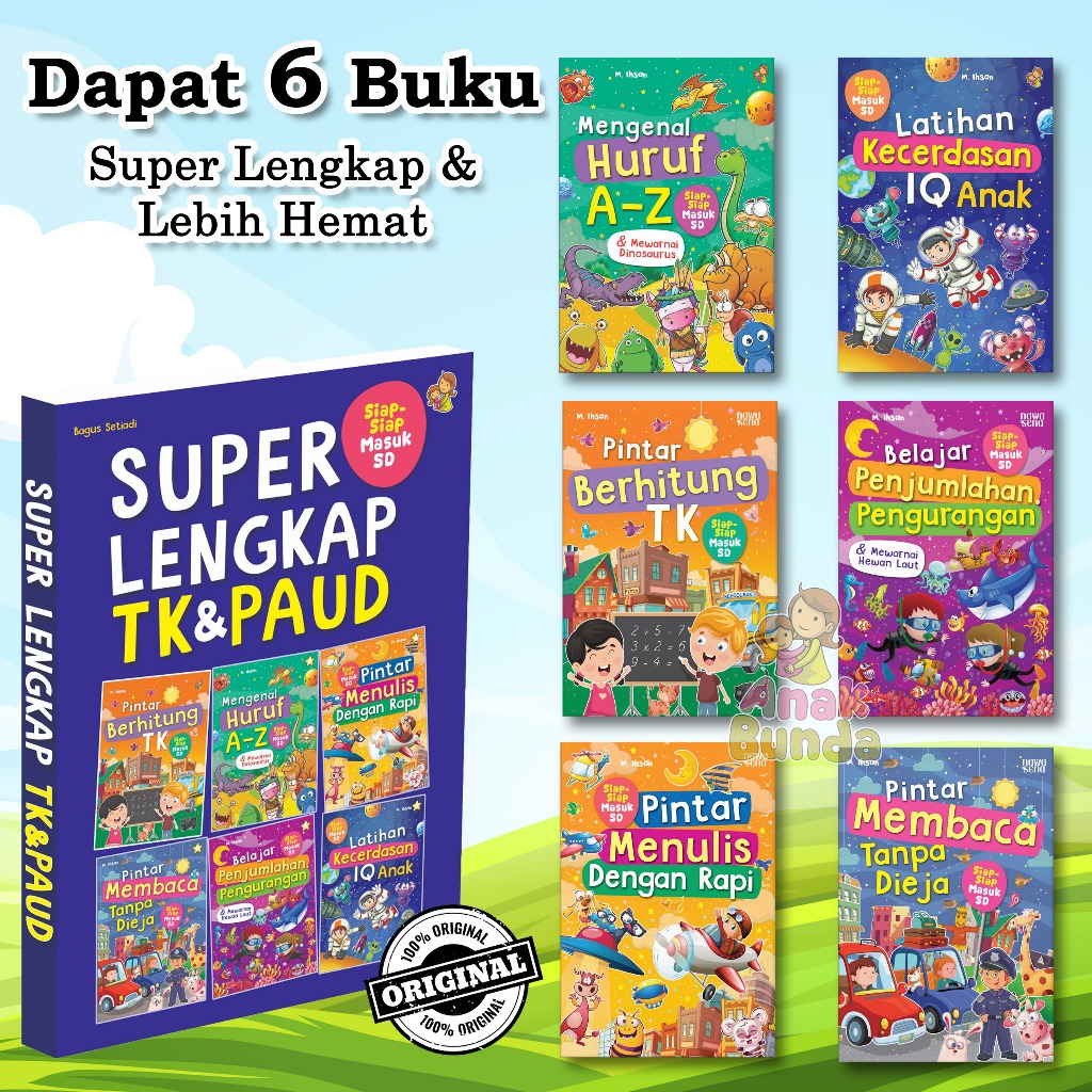 Paket Lengkap 6 Buku Belajar Anak logo