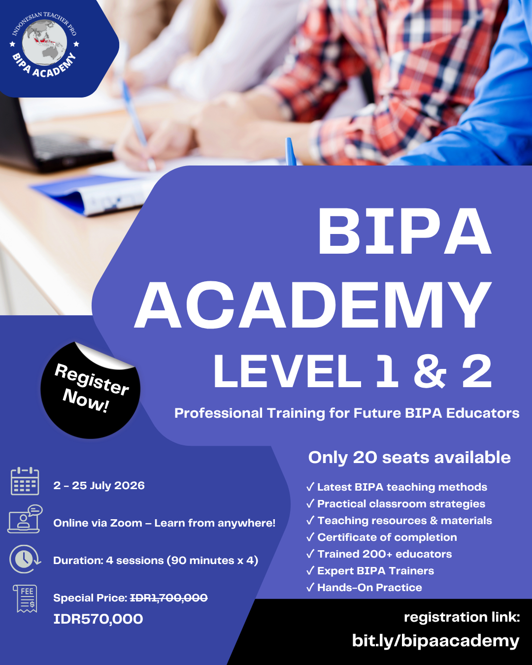 BIPA Academy Batch July 2026 logo