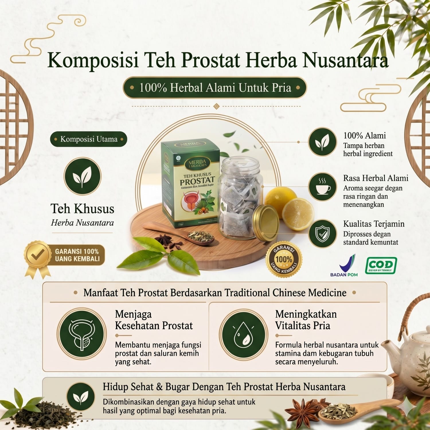Teh Prostat Herba Nusantara