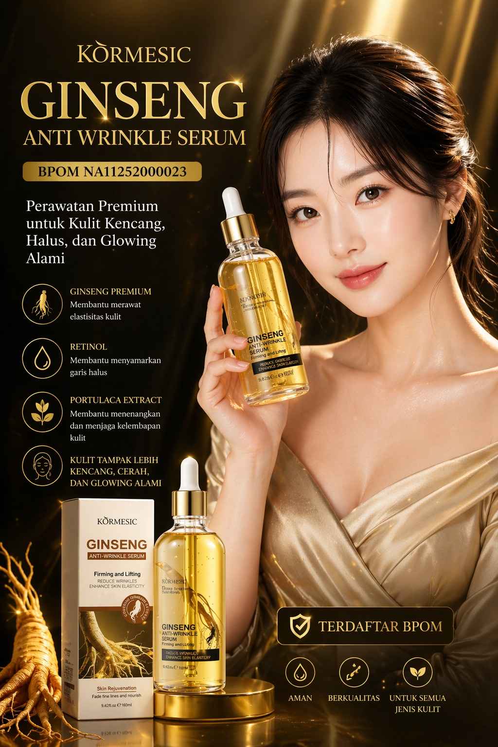 Viora Gingseng Gold Serum BPOM TY77-252 logo