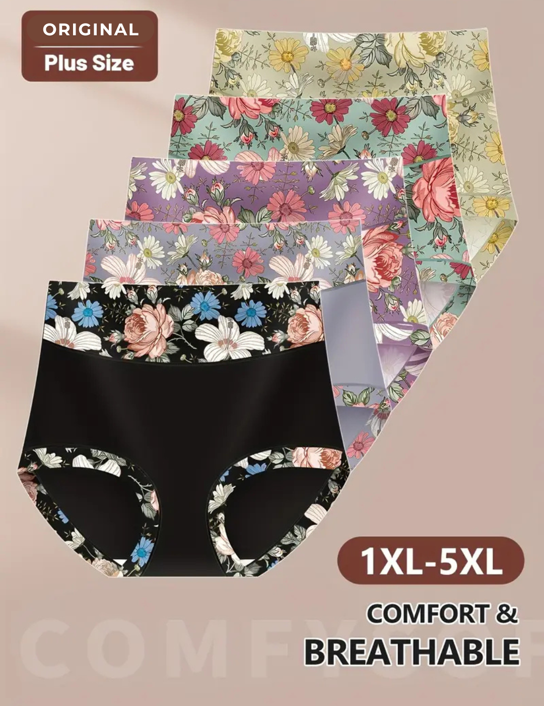 High Waist Panties Motif - Detail View