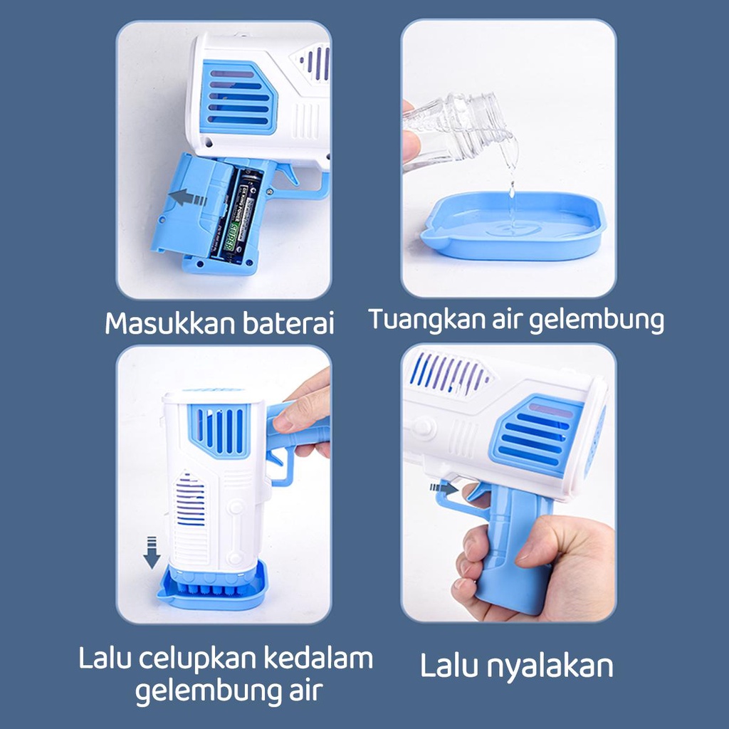 Mainan Bubble Gun Basoka💰