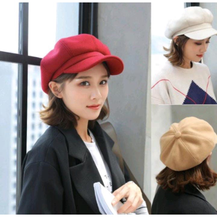 🔥CARDI HAT Topi Tebal Dengan Gaya Korea Kekinian