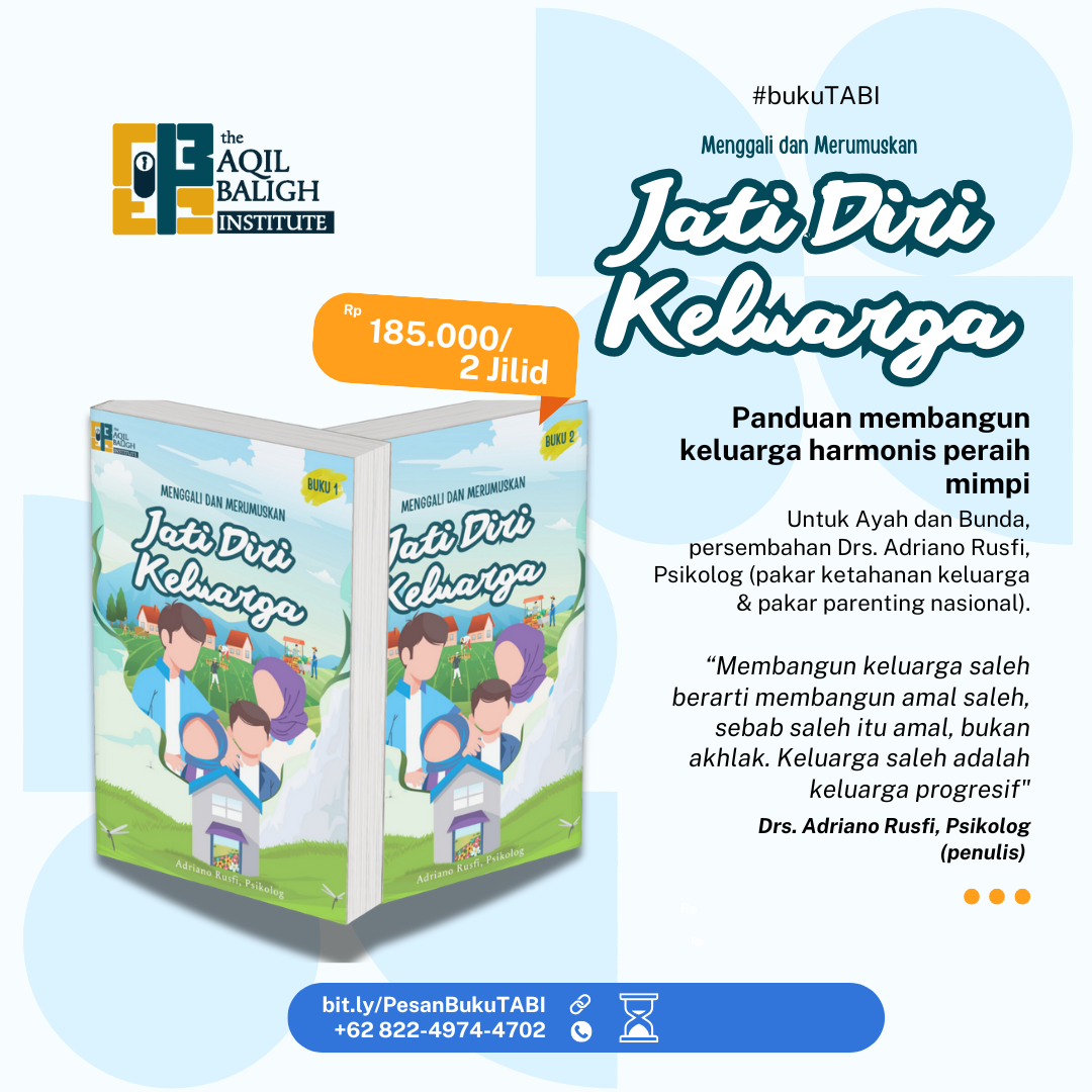 Buku "Menggali dan Merumuskan Jati Diri Keluarga" Karya Ustadz Adriano Rusfi, Psi (2 Jilid) logo