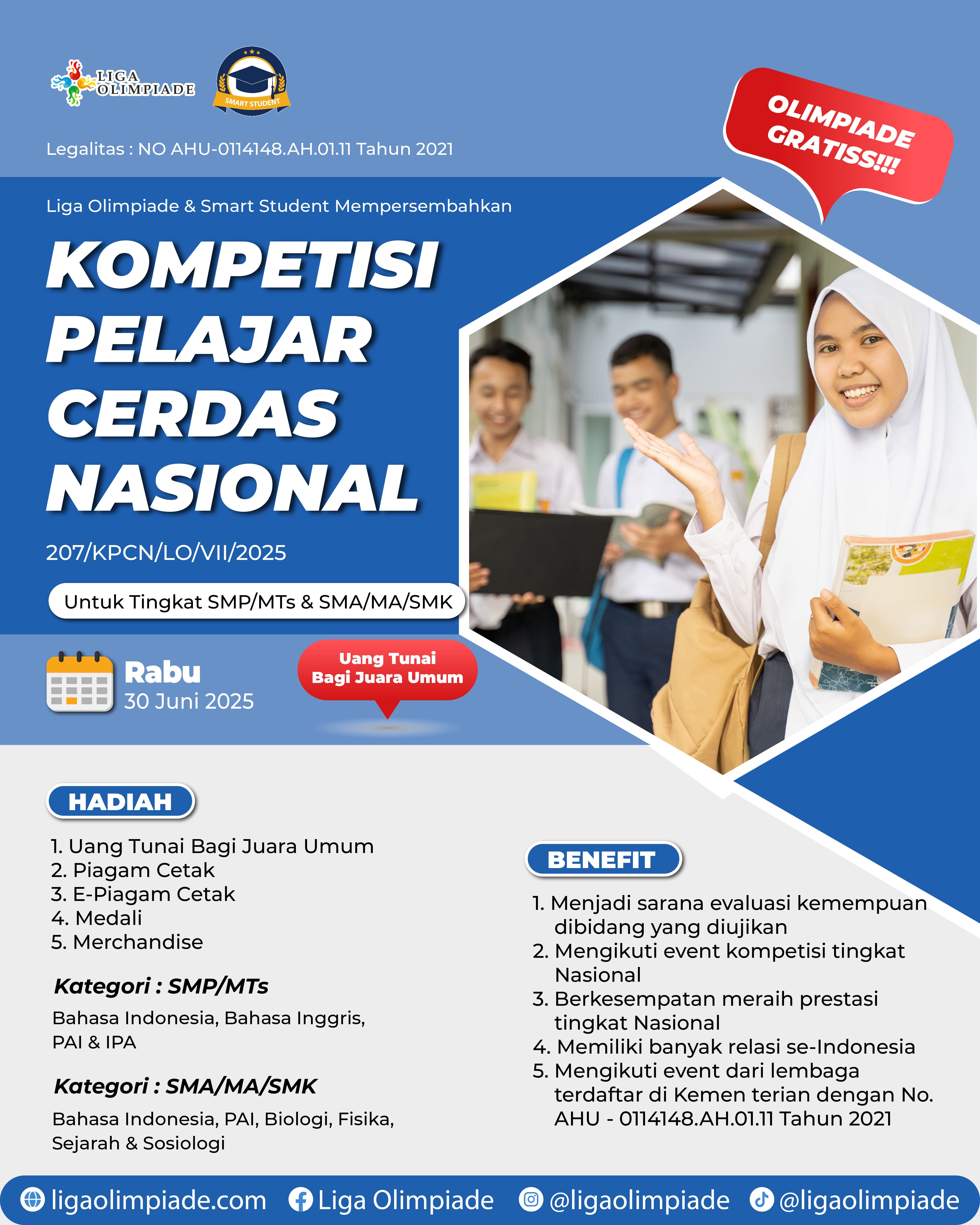 KOMPETISI PELAJAR CERDAS NASIONAL logo