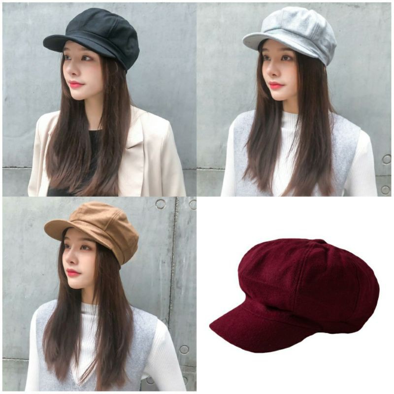 🔥CARDI HAT Topi Tebal Dengan Gaya Korea Kekinian