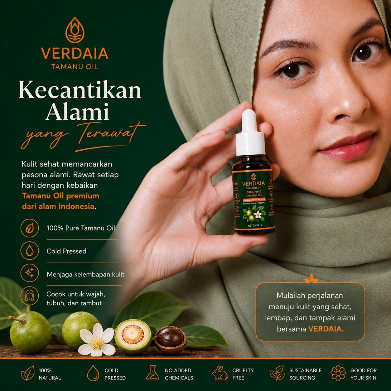 Verdaia Tamanu Oil | 30ml | Complete Bundle 2 Bottles