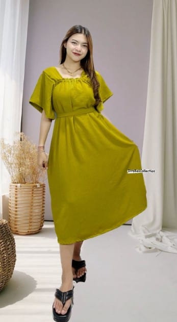 Sedia Dress Maudy Airflow Bali Terlaris 2023