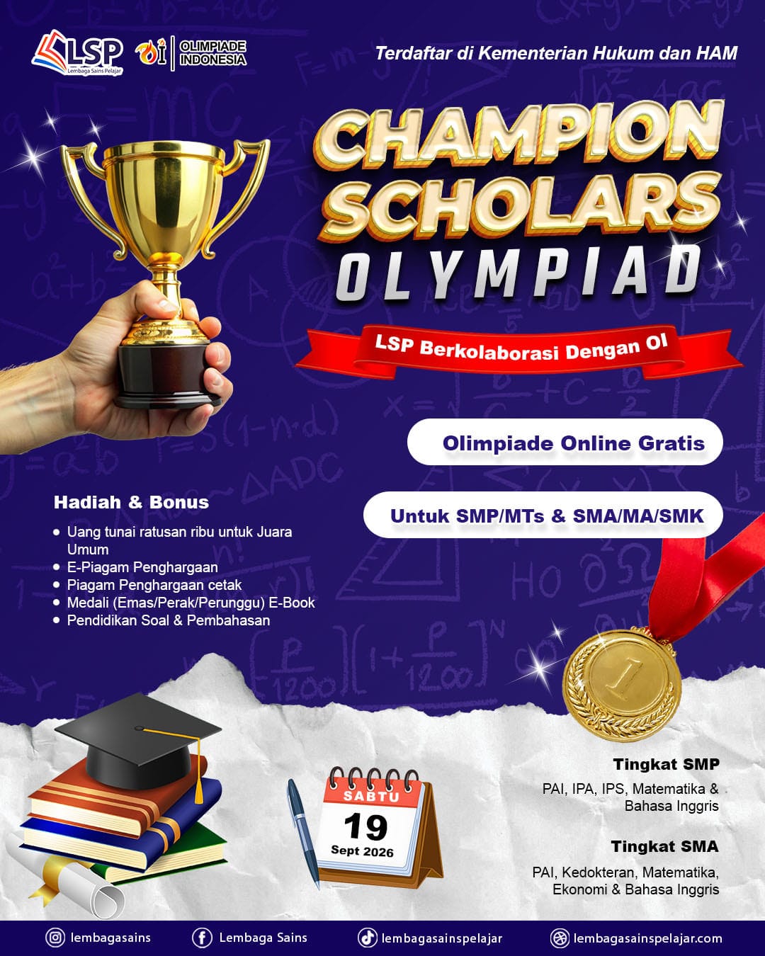 CHAMPION SCHOLARS OLYMPIAD (LSP) logo