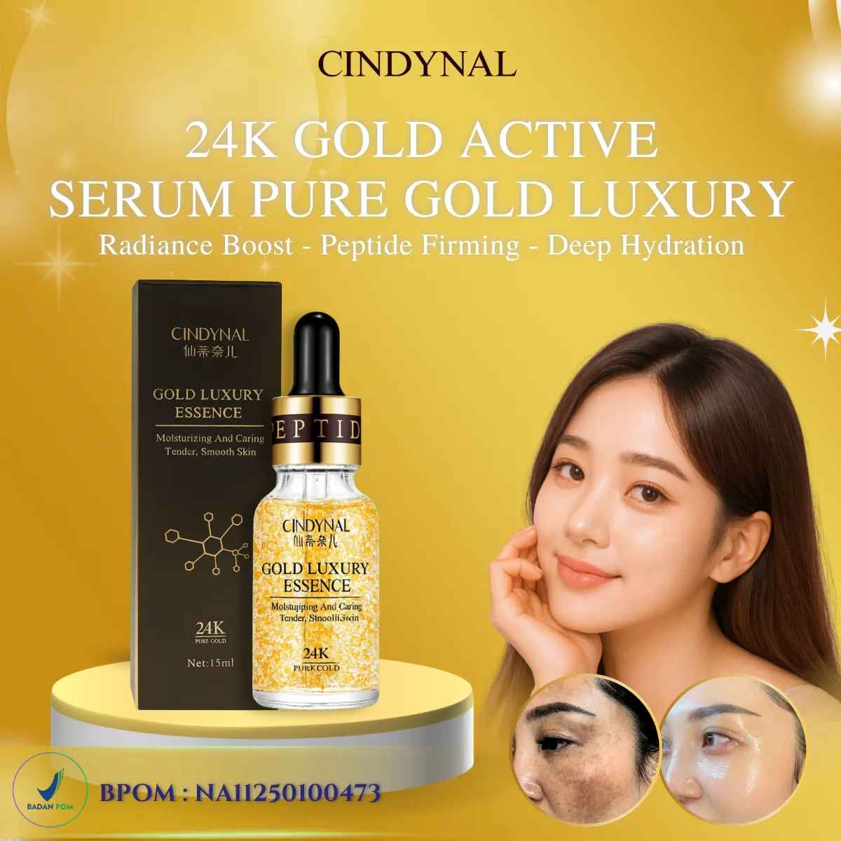 Serum 24k Pure Gold BPOM GDN logo