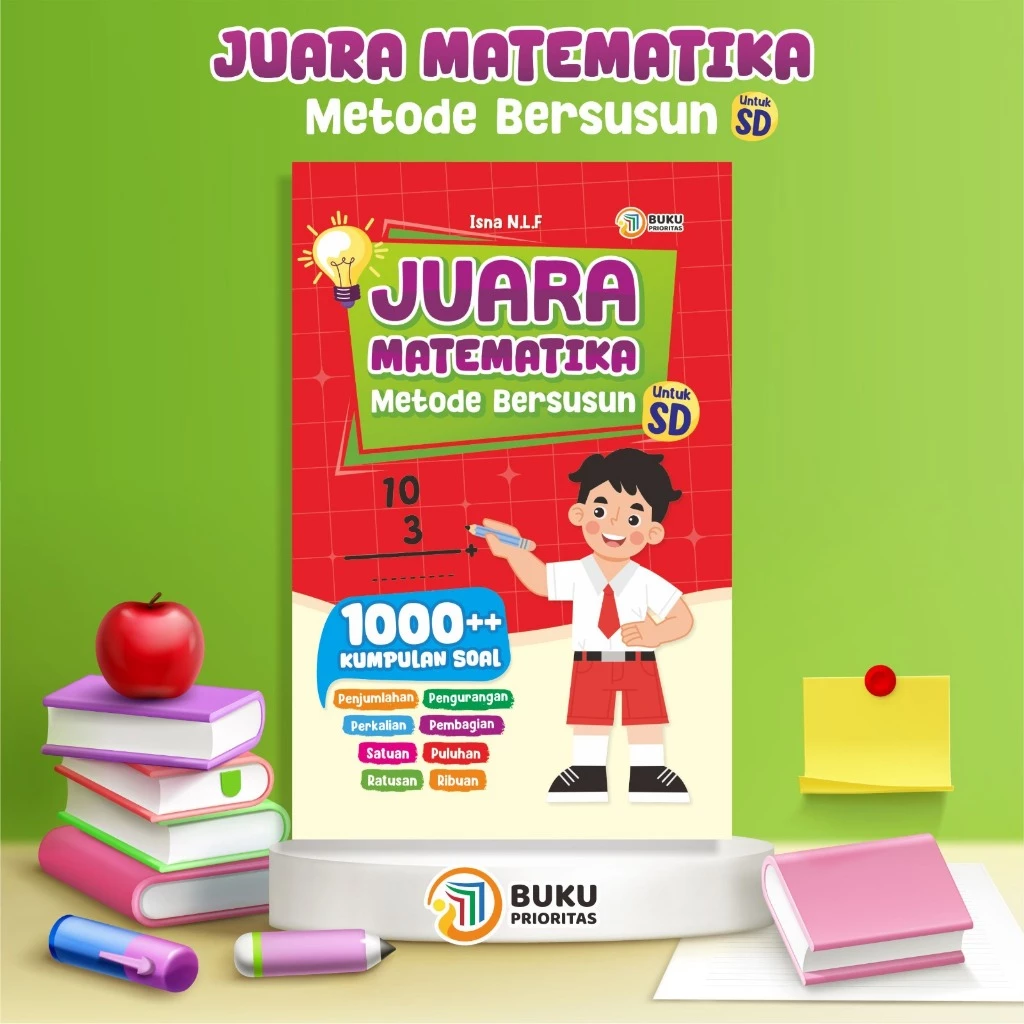 Buku Kumpulan Soal Juara Matematika Metode Bersusun Pintar Berhitung Anak SD - GG GM logo