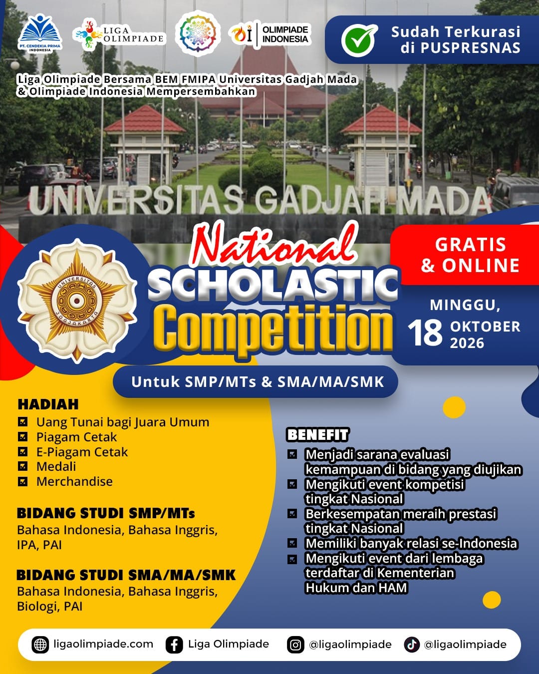 NATIONAL SCHOLASTIC COMPETITION logo
