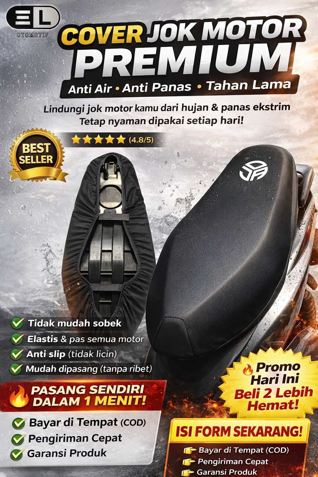 Sarung Jok Motor V2 logo