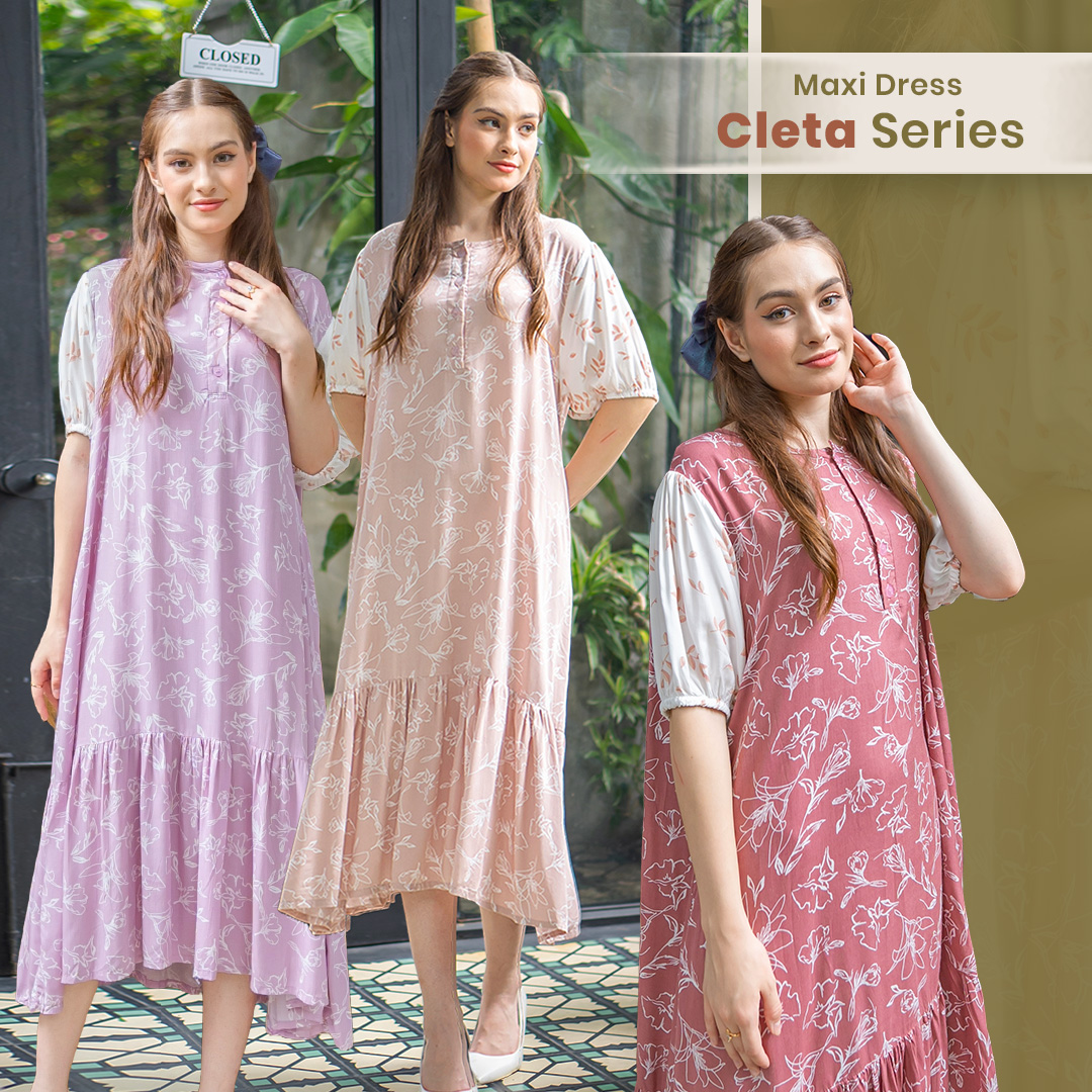 # FADS - Homewear Maxi Dress Mix Narita Talita Cleta Keyra(179k-1 Piece)