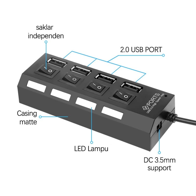USB HUB 4 PORT FAST💰