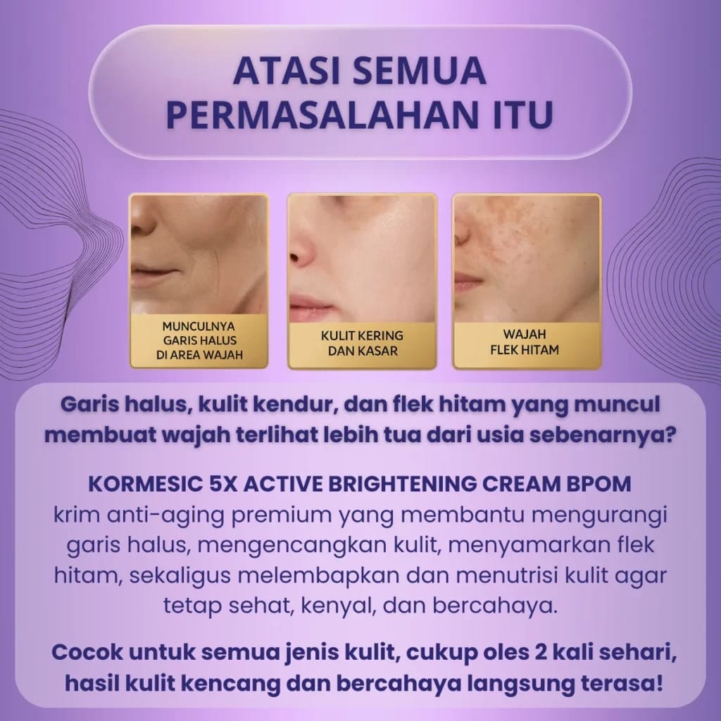 Kormesic 5X Active Brightening Cream BPOM BL62-13