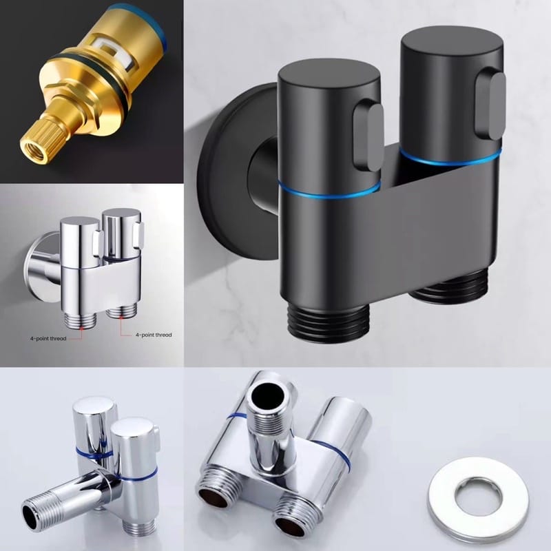 Double Stopkran Kloset Kran Cabang Shower ⚡ logo