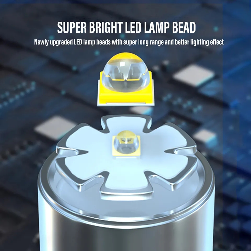 Senter LED Jarak Jauh Waterproof ⚡ logo