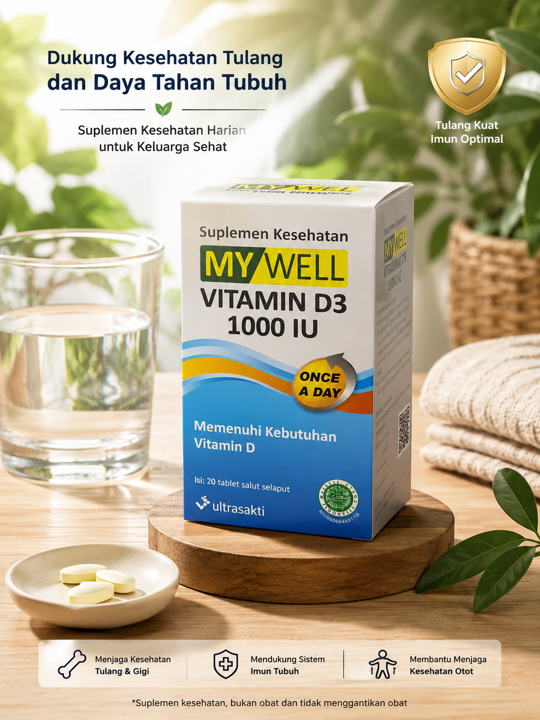 MYWELL VITAMIN D3 logo