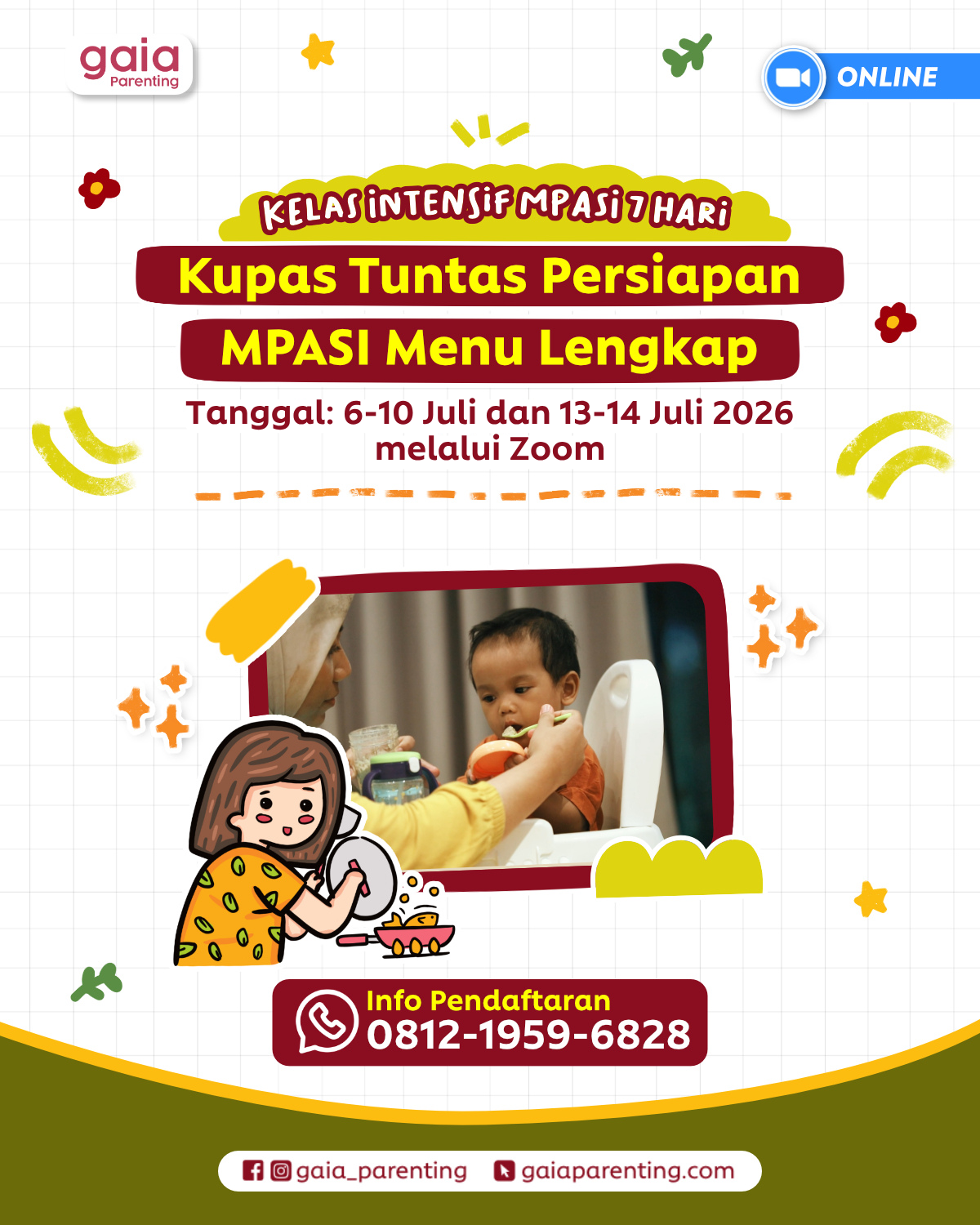 Kelas Intensif MPASI 7 Hari: Kupas Tuntas Persiapan & Fundamental MPASI Menu Lengkap logo