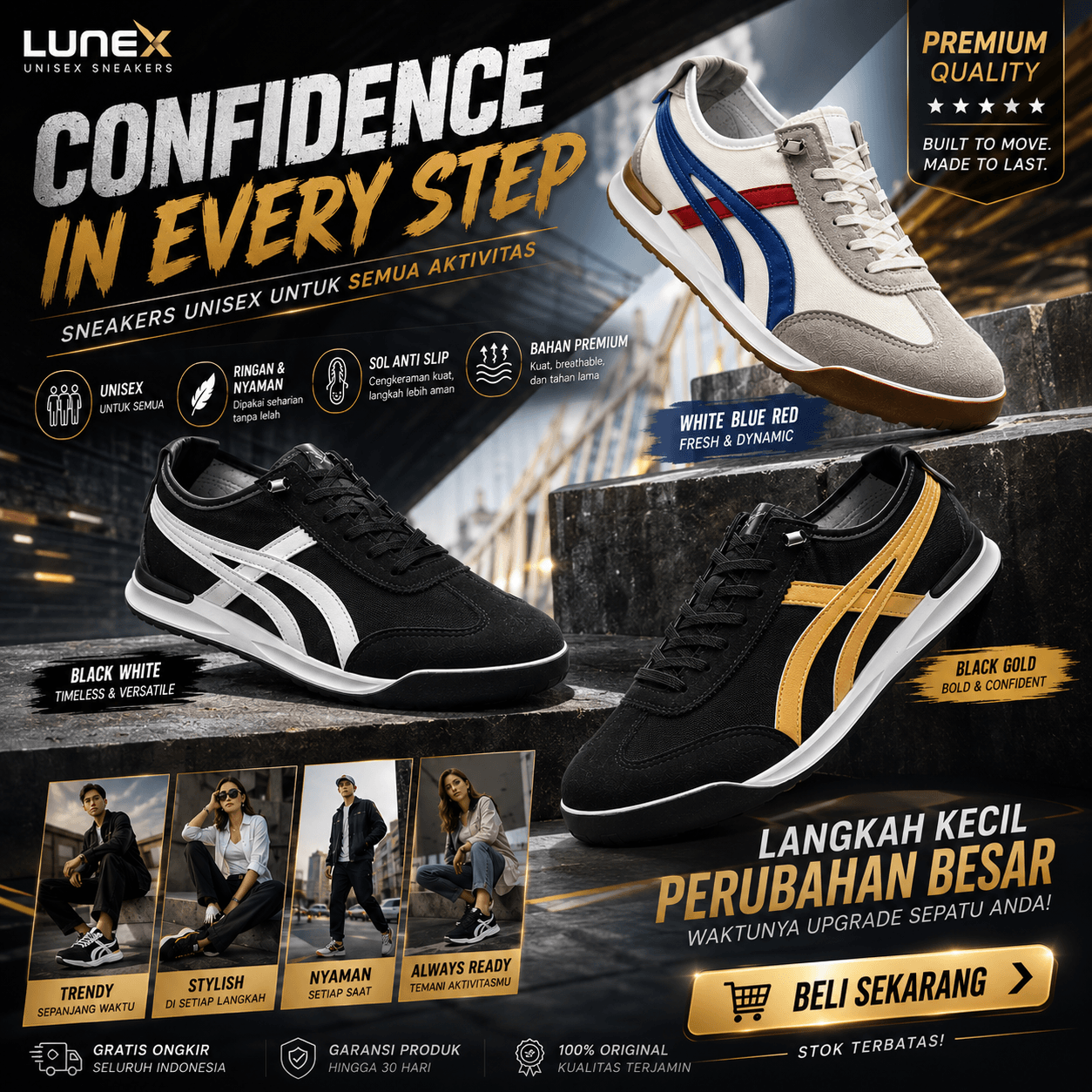 Sepatu Unisex Lunex