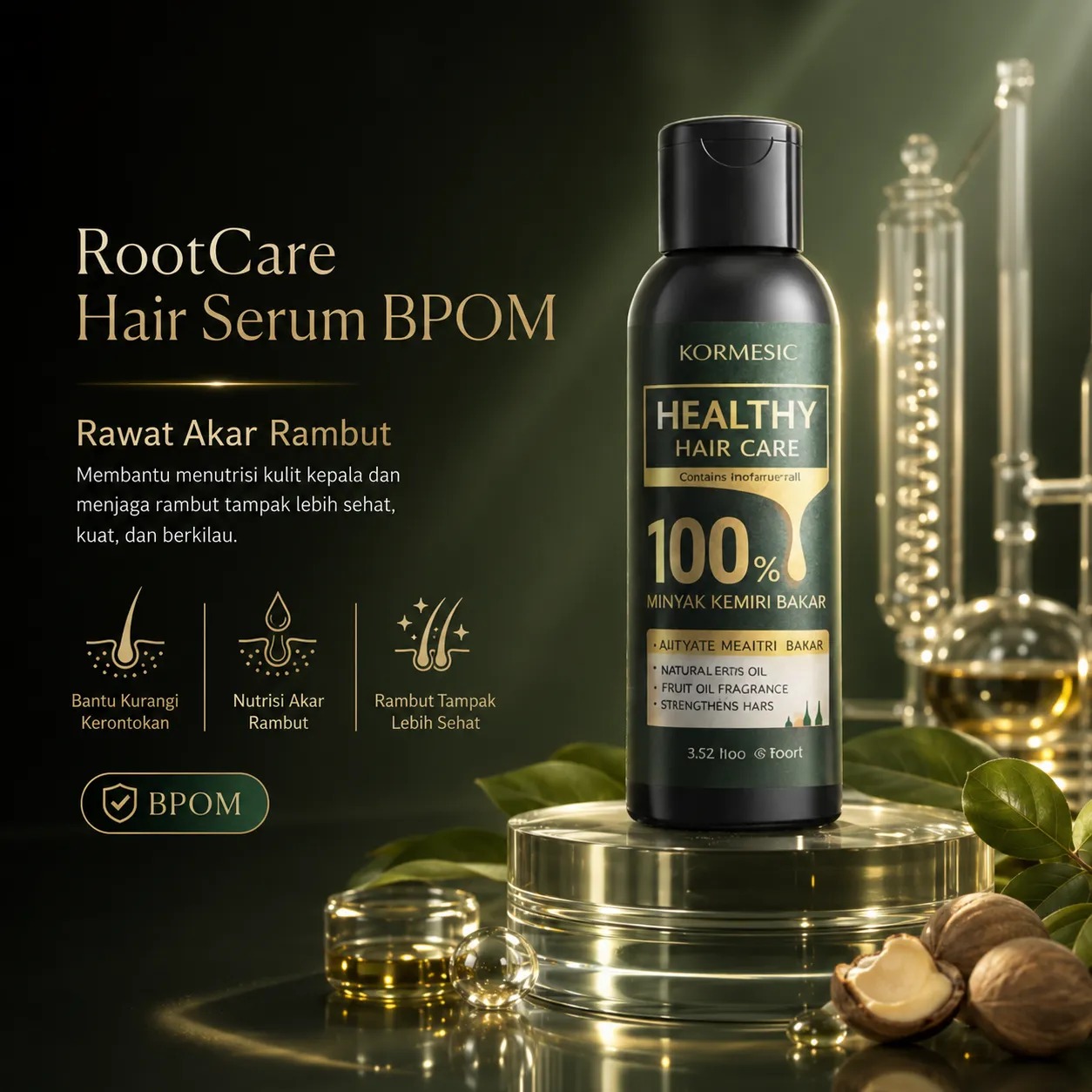 Rootcare Hair Serum BPOM HR62-2 Bs logo