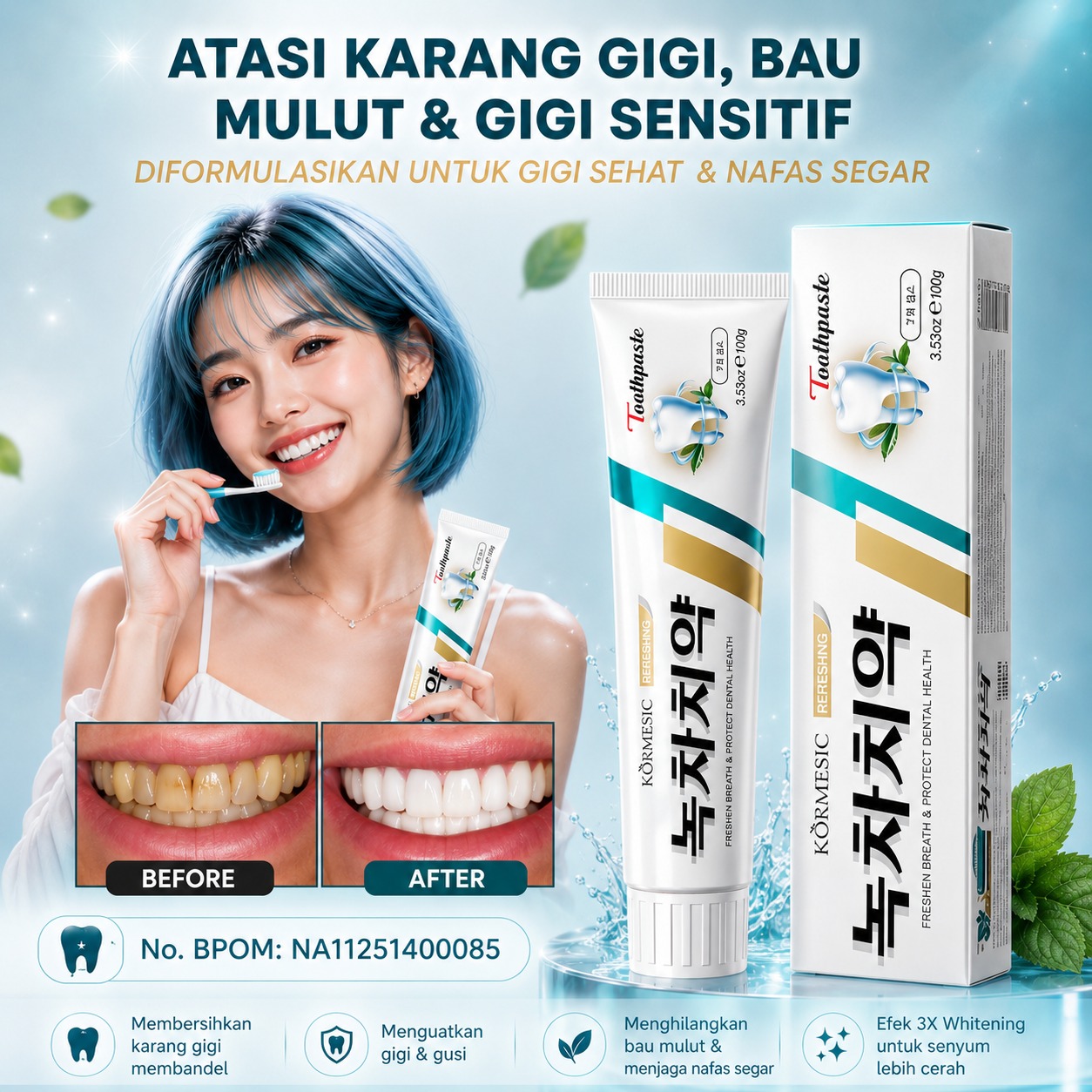 Slimora Toothpaste BPOM SH77-910 logo