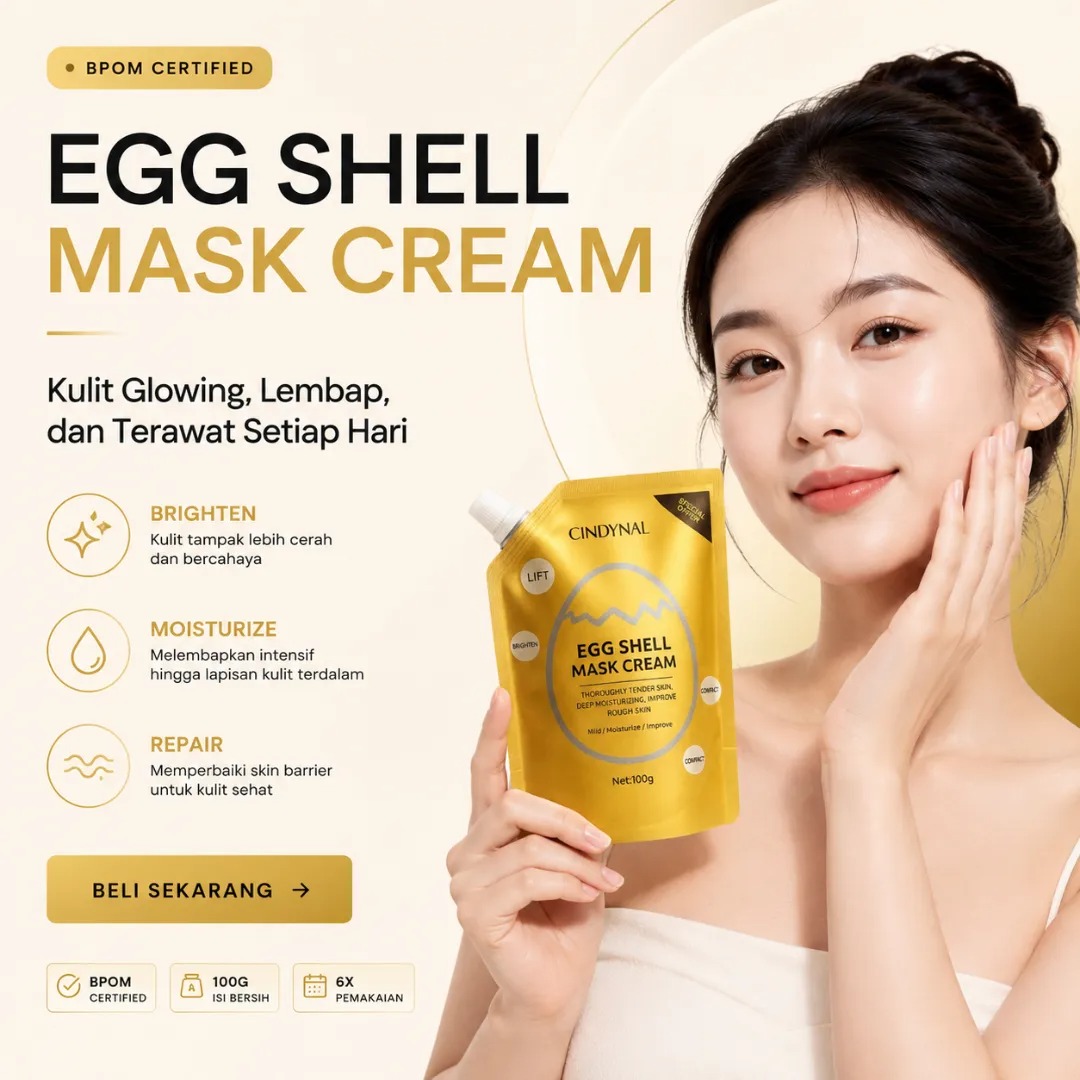 Cindynal Masker Telur BPOM A-F1 logo