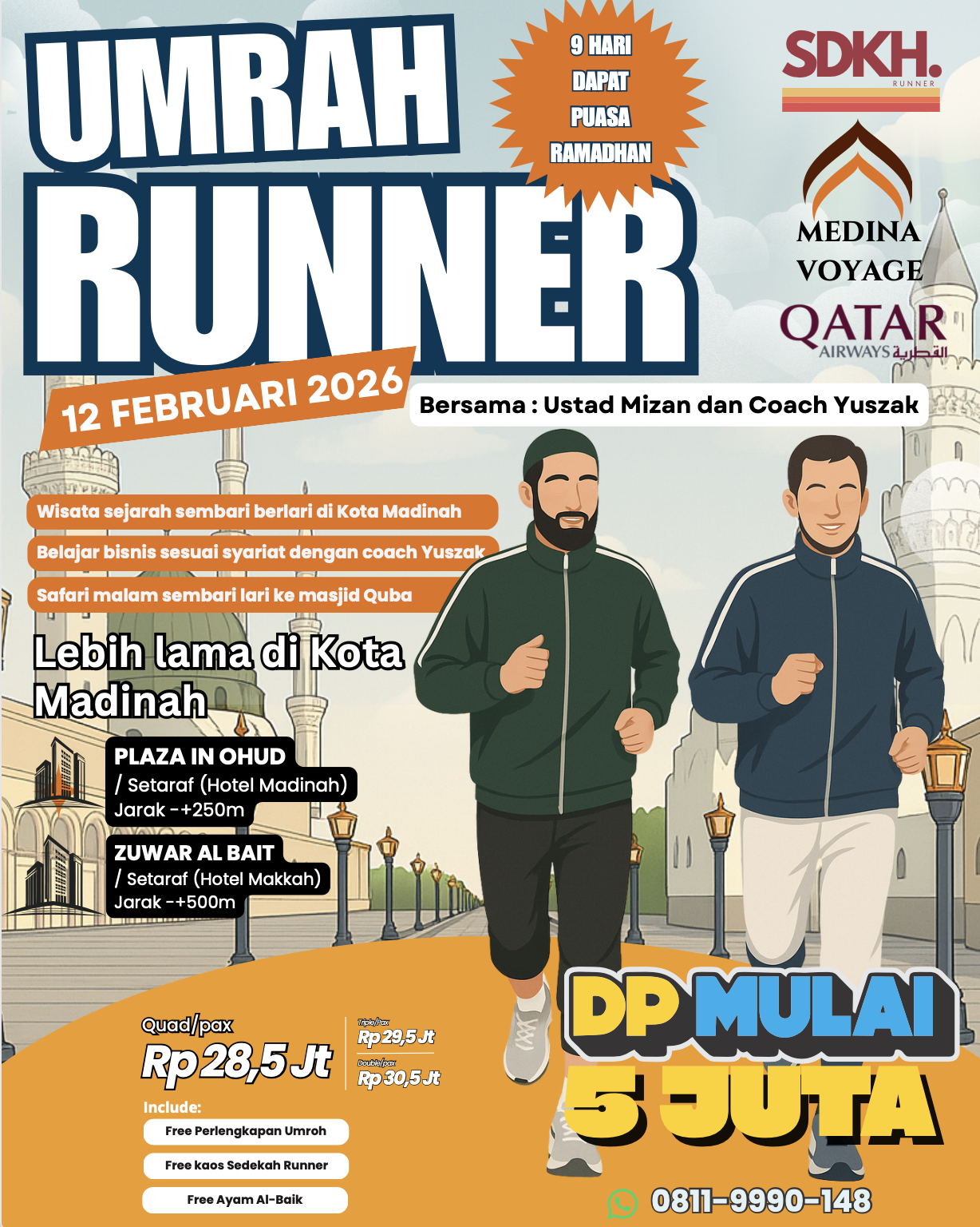 DP Umrah Runner SDKH RUn logo