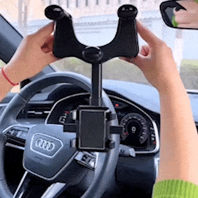 Car Phone Holder Mobil HD59 HD-59 stand handphone fleksibel logo