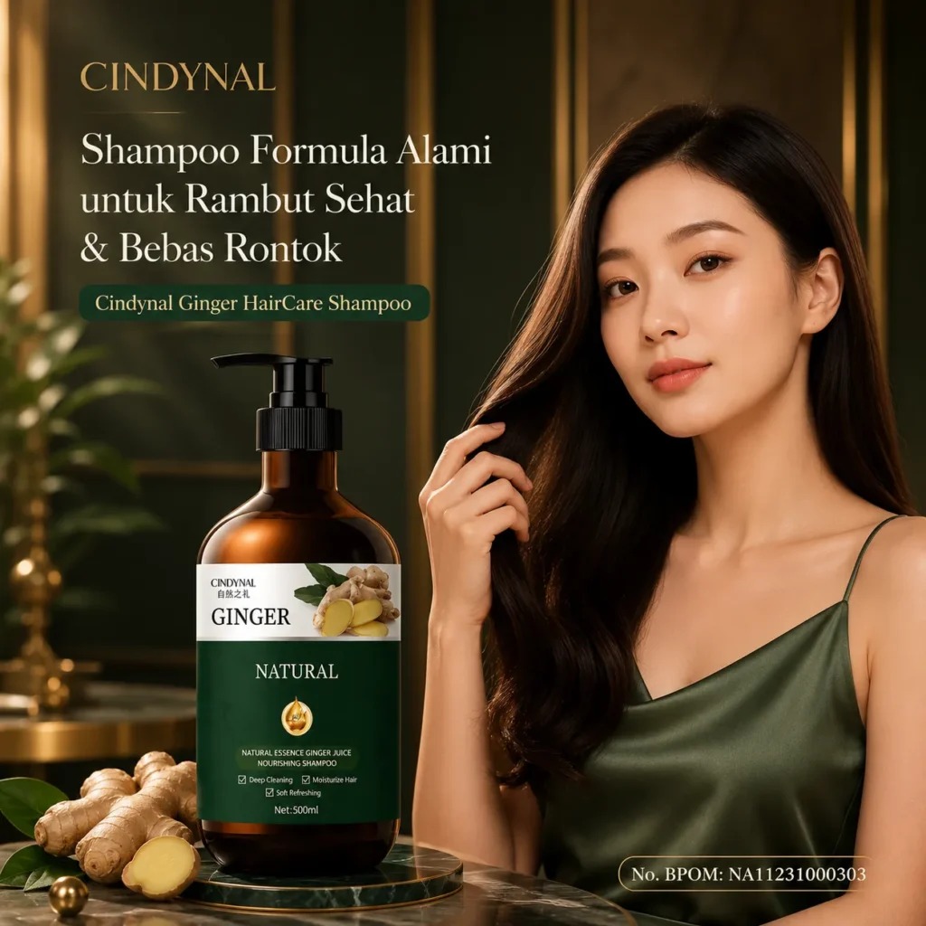 Cindynal Ginger HairCare Shampoo BPOM BL77-1073 logo