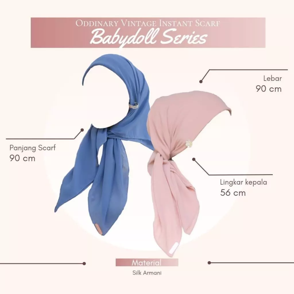 Vintage Instant Scarf Casual Look