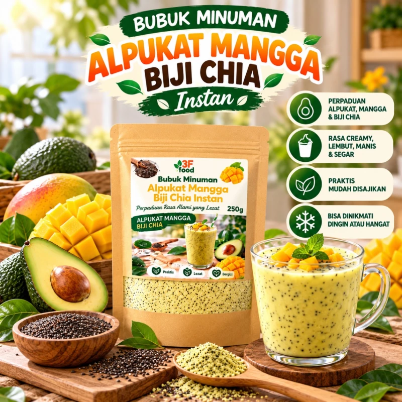 BUBUK INSTAN ALPUKAT MANGGA BIJI CHIA Baru logo