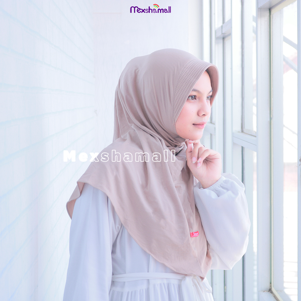 Mexshamall-jilbab Bergo Hamidah Jersey Premium