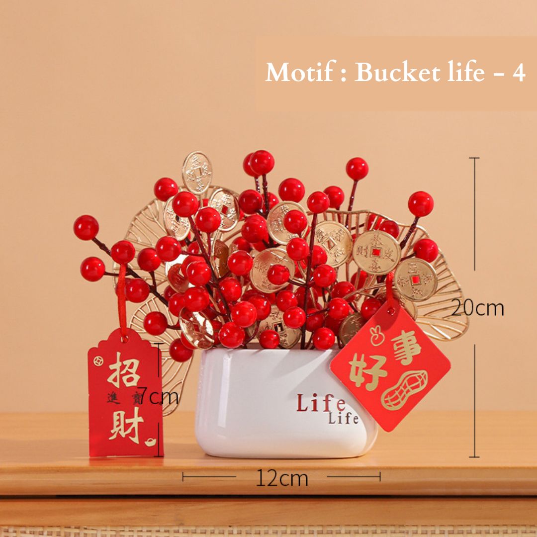 Bunga Imlek Chinese New Year Bucket ⚡ logo