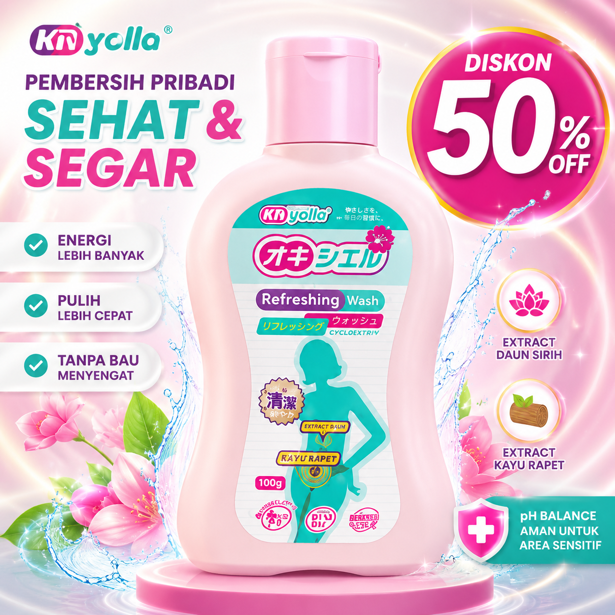 FS LAZ OXYELLE SABUN PERAWATAN WANITA logo