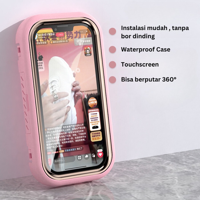 Braket HP Dinding Waterproof Case  ⚡ logo