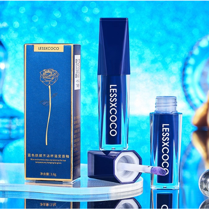 LIP GLOSS BLUE COLOR CHANGING  BELI 1 DAPAT 2⚡ logo