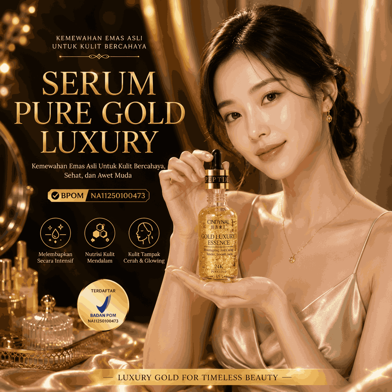 Serum Pure Gold Luxury BPOM HR62-37 New