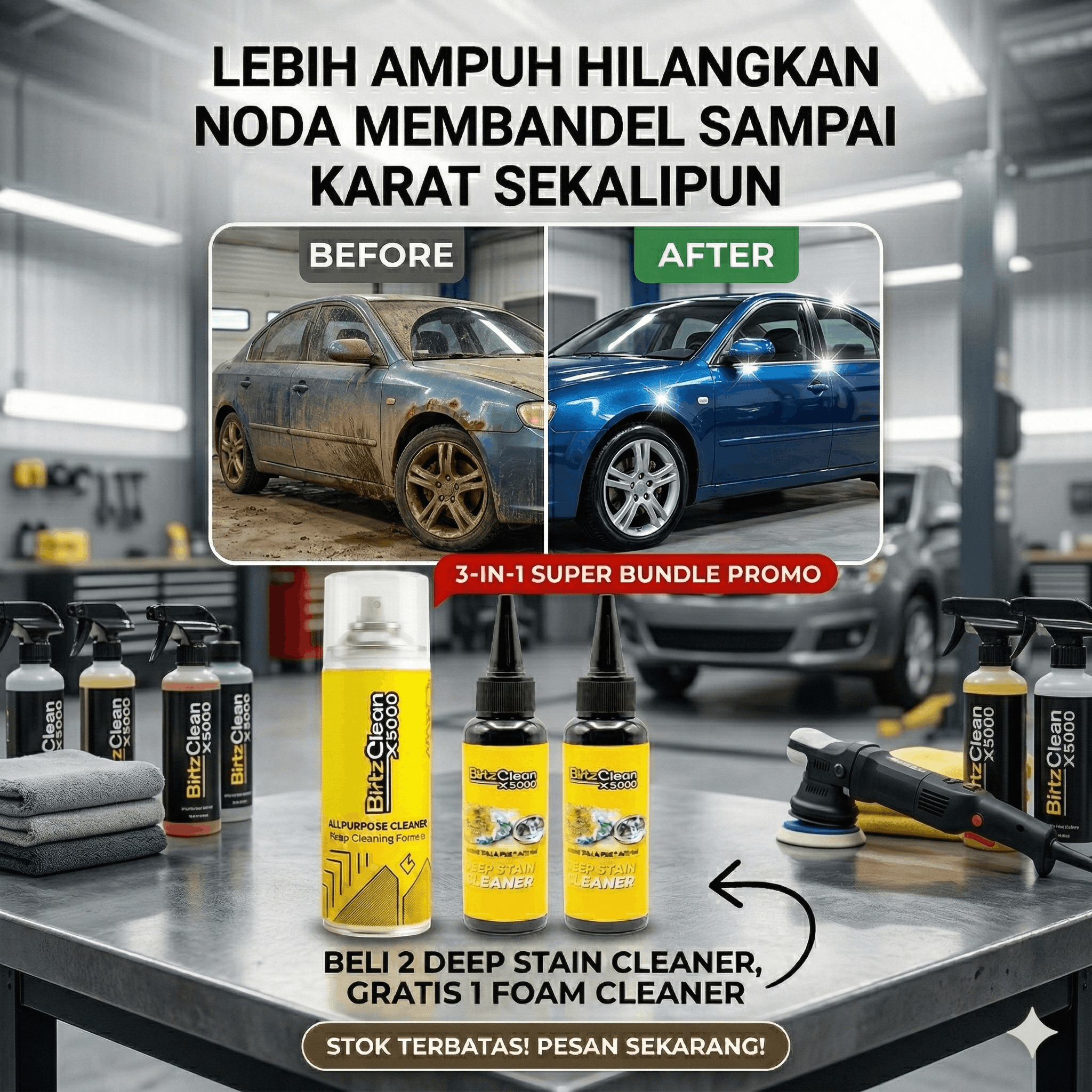 DEEP CAR BLITZ CLEAN™​ X 5000 Cleaner Germany Technology SFORM logo