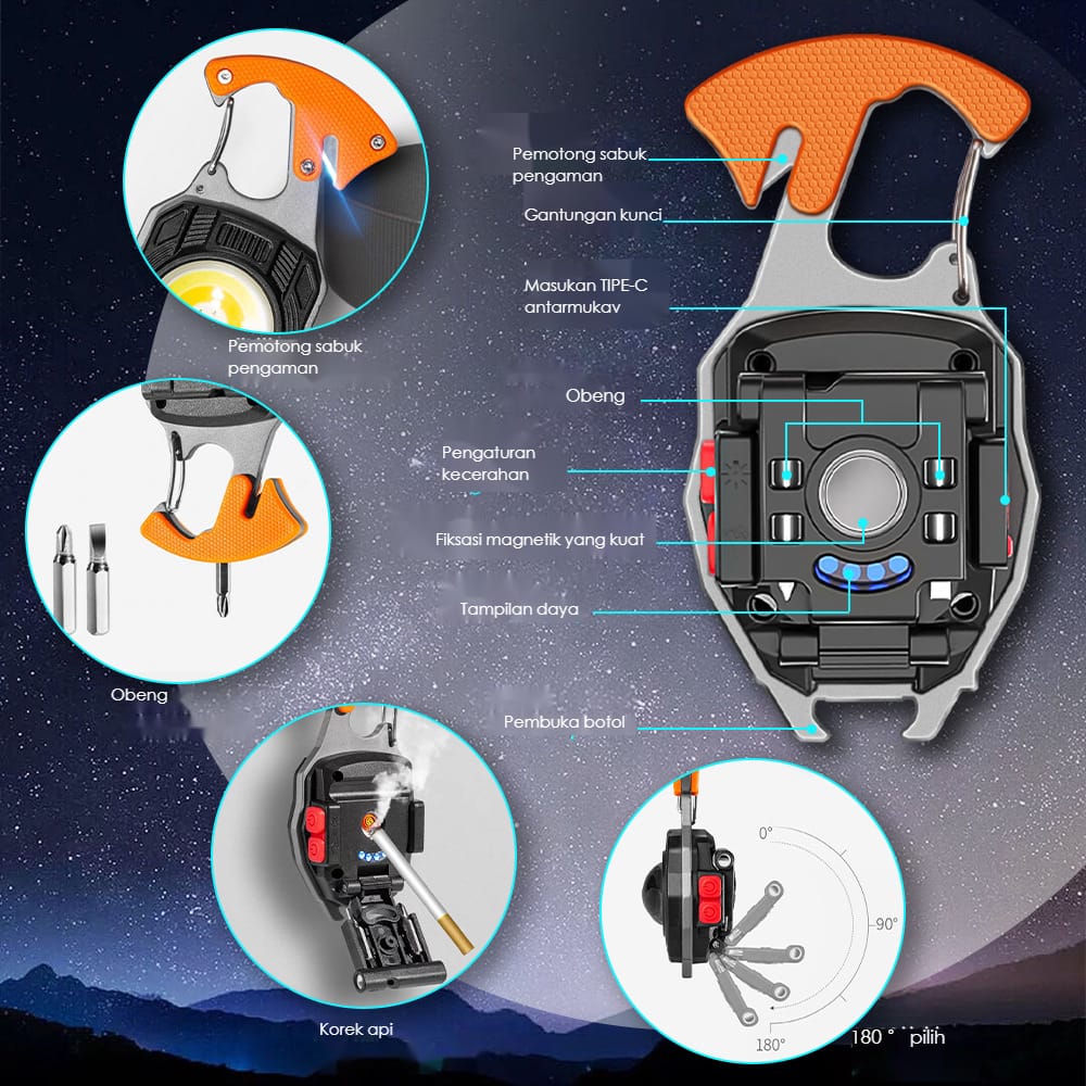 Keychain Multifungsi