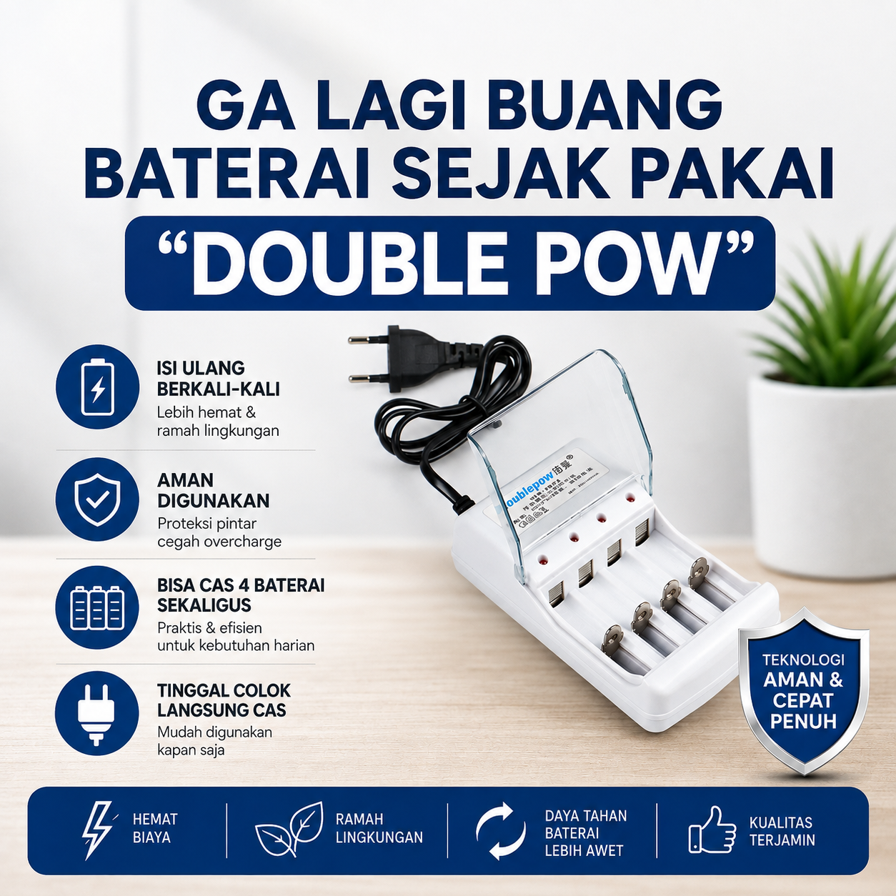 PROMO DOUBLE POW CHARGER BATERAI logo