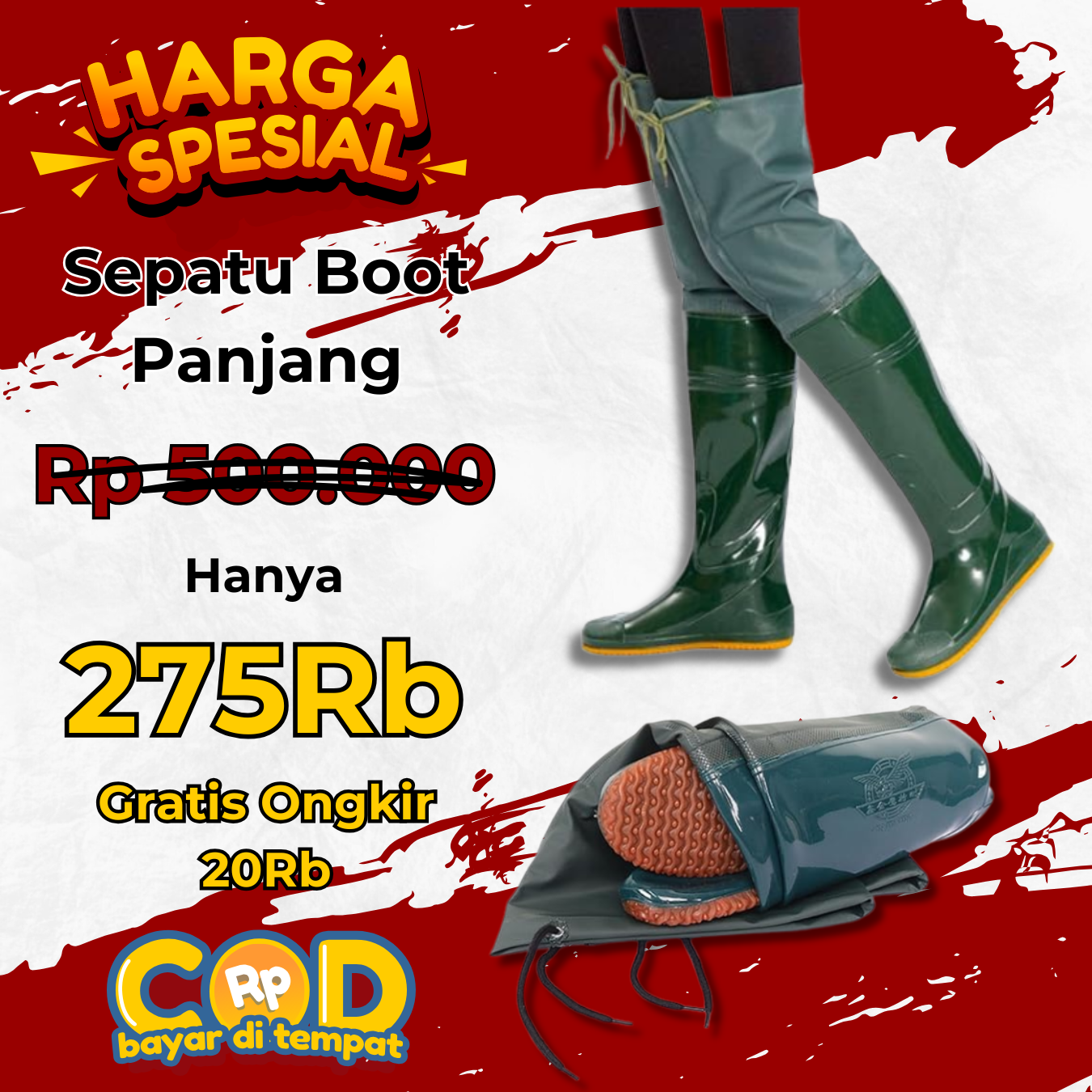 Rach - Sepatu Boot Panjang logo