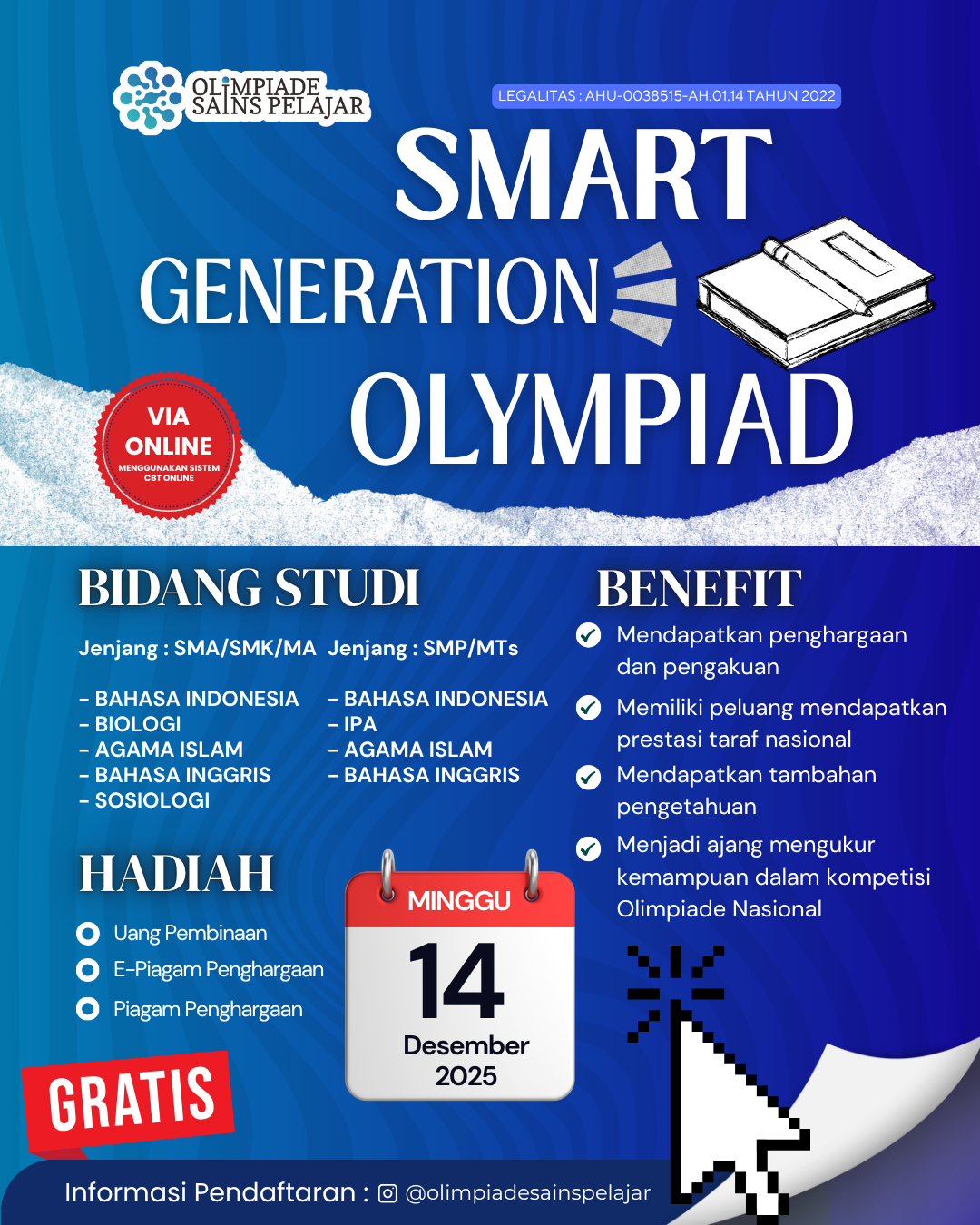 SMART GENERATION OLYMPIAD -  14 DESEMBER 2025 OSP logo