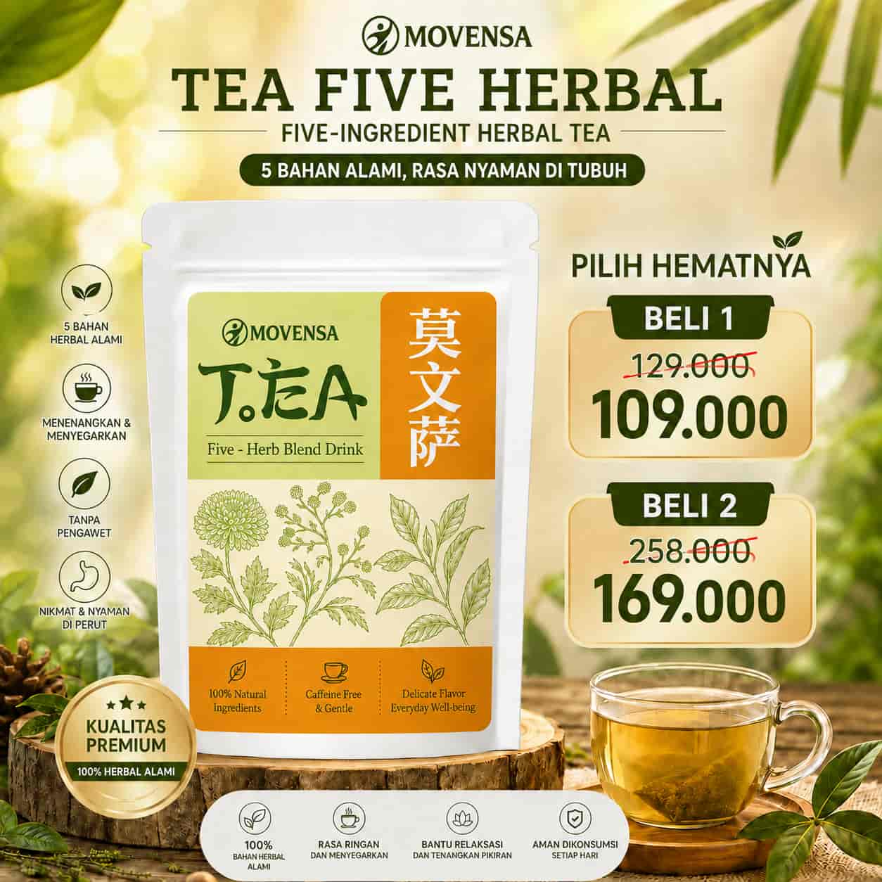 FIVE TEA HERBAL MT SA1 logo