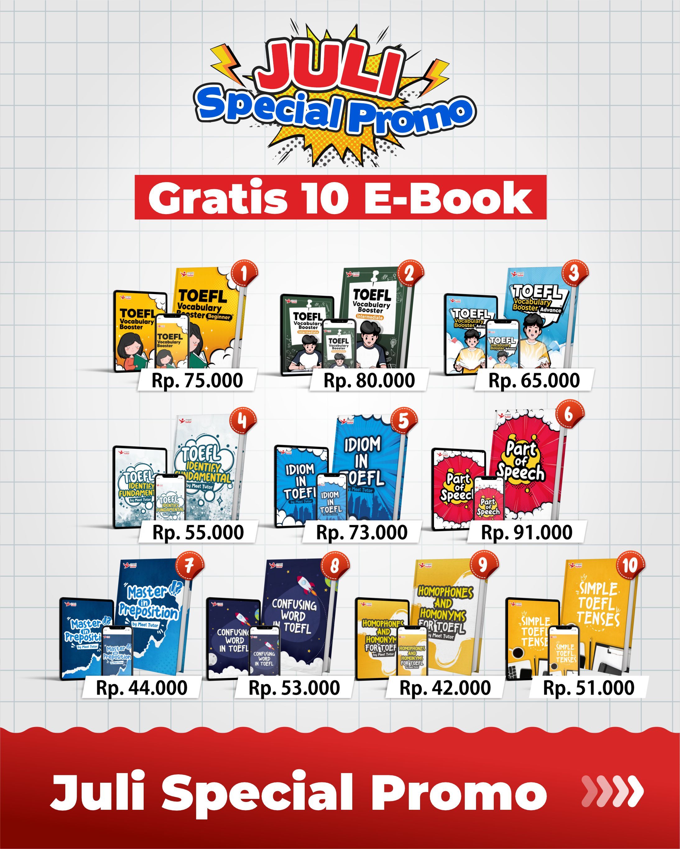 TOEFL - MOUNTHLY PROMO